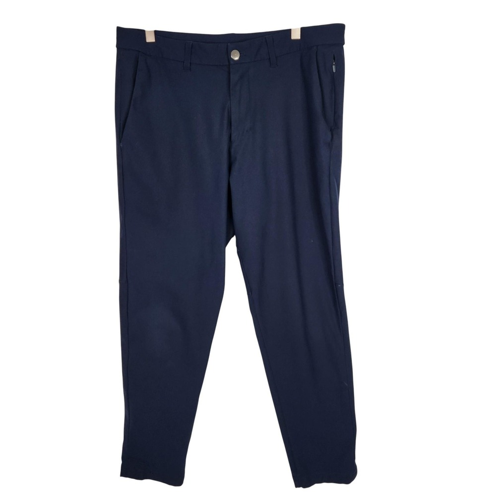 LULULEMON‎ Commission Warpstreme Pants Mens 33 Navy Blue Stretch Performance